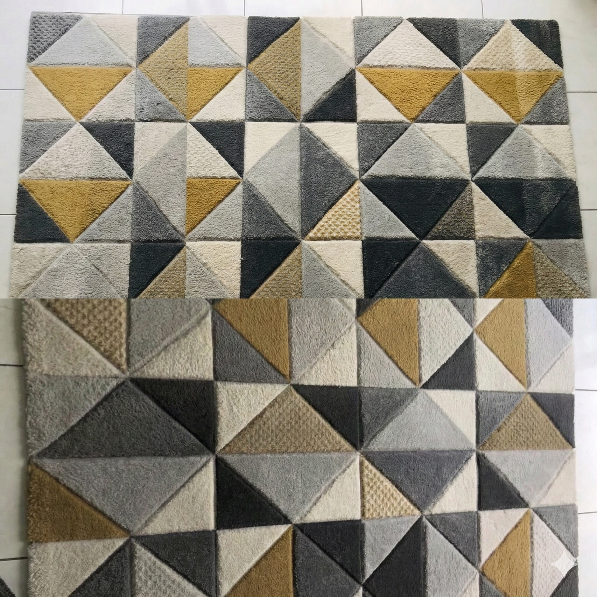 Tapis avant après nettoyage professionnel Vannes MORBRILLANT